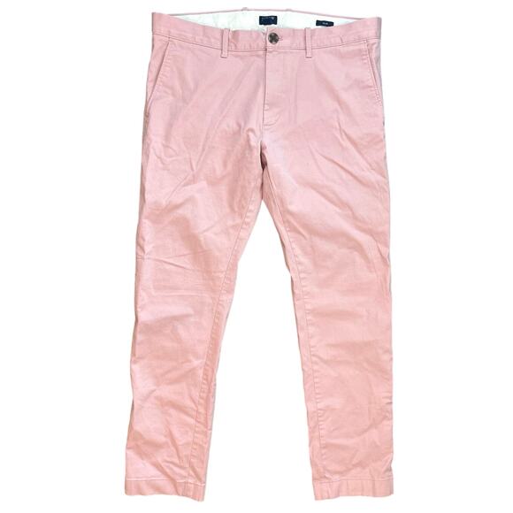 J.Crew Slim Fit Flex Chino Pant In Iced Quartz Pink Size 35x32 - Picture 3 of 8